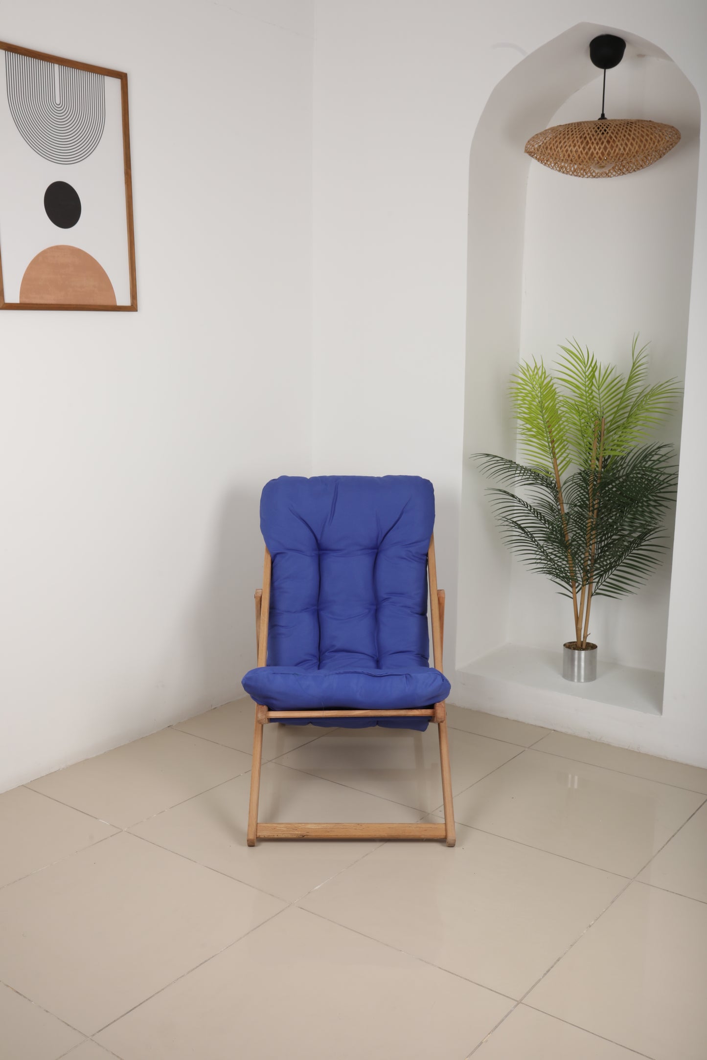 Kayın Ağacı Katlanır Şezlong (3 Kademeli)